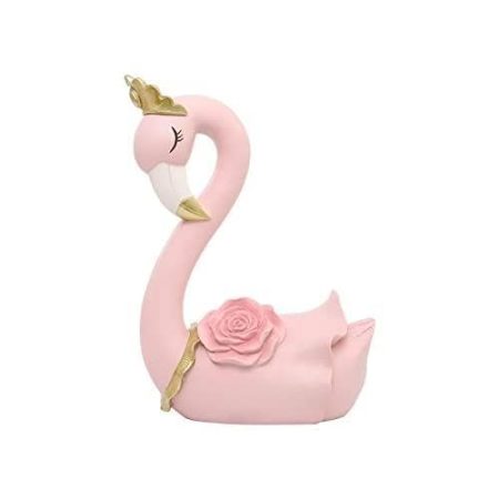 xuejuanshop Kreativer Harz Paar Flamingo Skulptur Ornamente Dekoration Zubehör Büro (Color : Woman)