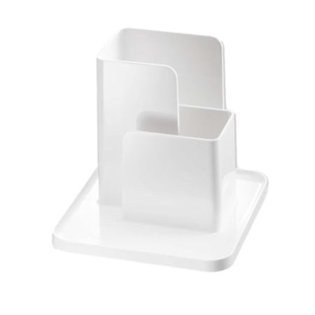 Zasdvn TV-Fernbedienungshalter, Nachttisch-Aufbewahrungskorb, Fernbedienungsbox, Schreibtisch-Organizer mit Fächern, Tisch-Organizer für Brillen, Scheren, Kleber