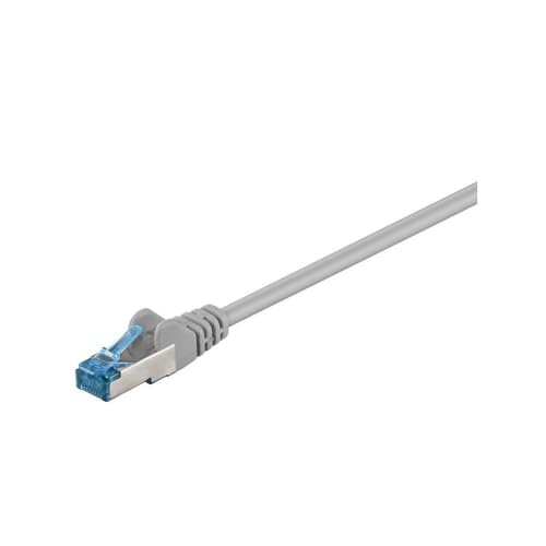 Goobay 93701 RJ45 Patchkabel CAT 6A S/FTP PiMF / 500 MHz Netzwerkkabel / Kupfer Internetkabel halogenfrei / RJ 45 Stecker / LAN Kabel / Grau / 10m