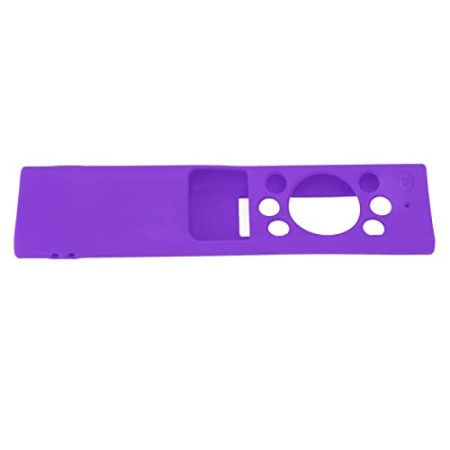 TV-Fernbedienungshülle, Silikonhülle für, rutschfest, Waschbar, Schutzhülle für Fernbedienung, Schwarz, Praktisch und Langlebig (Lila Set)