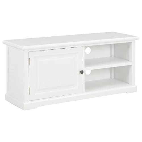 XGWKCNV Entertainment Centers & TV StandsTV Schrank Weiß 90x30x40 cm Holz