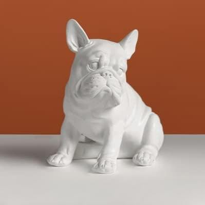 xuejuanshop Dekor Zubehör for Heimfiguren Statue Skulptur Miniaturraum Dekoration Shar Pei Ornamente (Color : A)