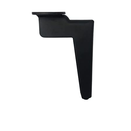 4 Teile/Satz Neue Biegen Metall Möbel Beine TV Schrank Füße Holz Tisch Beine for Sofa Füße Fuß Bett Riser Möbel zubehör (Color : Black 17.5CM)