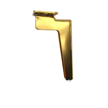 VISAML 4 Teile/Satz Biegen Metall Möbel Beine TV Schrank Füße Holz Tisch Beine for Sofa Füße Fuß Bett Riser Möbel Zubehör (Color : Gold 17.5CM)
