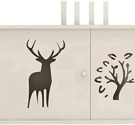 generic Wifi Box Router Aufbewahrungsbox,Box Wifi Router Halterung Set-Top Lagerung Wandbefestigte Regalhalterung Regalhalterung Für Tv Zubehör Wifi Router Tv Box