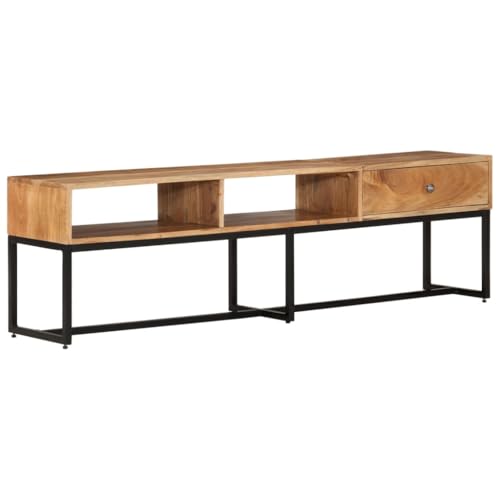 UJCHVHN Home Garden TV-Schrank 160x30x45 cm Massivholz Akazie