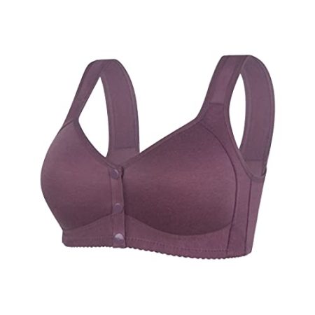 Hatme Haltungskorrektur BH - Damen Crossback ohne Bügel Comfy Haltungskorrektur BH Push Up Bügelloser Bralette Weicher Atmungsaktiver Bra Bustier Baumwoll Bra für Alltag Yoga Fitness