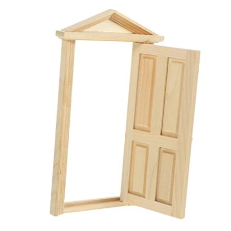 HEMOTON Mini Holztür Holztür Modell Mini Holztür Fake Tür Modell Mini Miniatur Tür Kleines Türmodell Miniatur Puppenhaus Möbel Mini Möbel Mini Dekoration