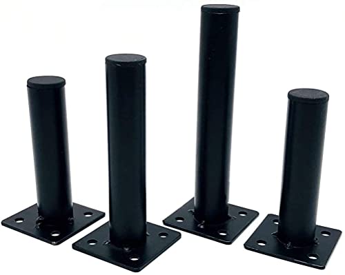 VAKUUM Hardware-Füße, Sofa-Zubehör, Badezimmerfüße, Tischfüße, TV-Füße, Couchtisch, Metallfüße, 4-teiliges Set, Schwarz, 20 cm