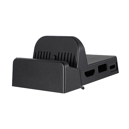 Angoily Kompakte Ersatz Dockingstation Für Spielkonsolen Tragbare TV Ladestation Für Switch Switch OLED Und Andere USB C Geräte Spielkonsole Zubehör Einfach Zu Bedienen Ideal Für