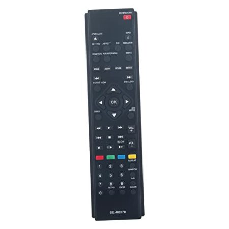 AULCMEET SE-R0378 Ersatzfernbedienung Kompatibel mit Toshiba Blu-ray Disc Player Ultra HD Heimkino BDX3000KC BDX2500 BDX3000KU BDX2500KU BDX2700 BDX3000 BDX2700KU