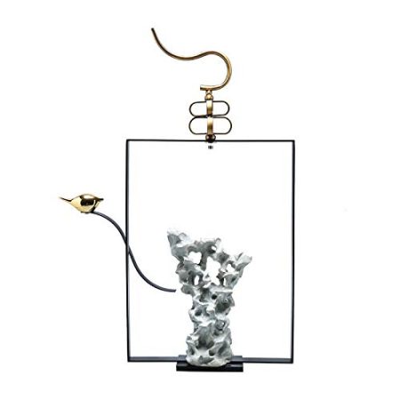 FENGWXINW Dekoartikel Tierstatuen Gartenfiguren Schmiedeeisen Keramik Dekoration Villa Modellzimmer Nach Hause Wohnzimmer Eingang Tv-Schrank Zubehör