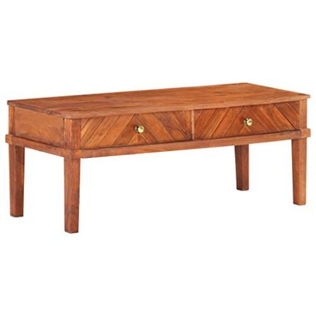 AUUIJKJF Home Outdoor OthersTV Schrank 110x40x41cm Akazienholz massiv