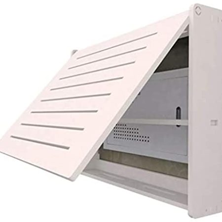 GeRRiT Router-Aufbewahrungsbox, Router-Aufbewahrungsbox, WiFi-Router-Halterung, Set-Top-Box, schwebendes Wandregal, Regalhalterung für TV-Zubehör, WiFi-Router, TV-Box, Set-Top-Box