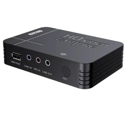 A32DS Video Game Capture Recorder HD Videoaufnahme 1080P professionelle HDMI/AV Rekorder TV, Capture Card Switch Video Grabber Streaming Zubehör