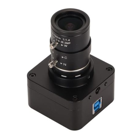 Jectse 4K-USB-HDMI-Kamera, 3840 X 2160 P, 2,8–12 Mm F1,4, Manueller Zoom, Streaming-Webcam, CS-Mount-Objektiv, Industrie-CCTV-Kamera für 3D-Scanner, VR-Kameras, Gesichtserkennung