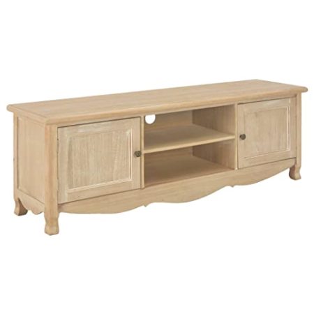 VACARX TV-Schrank 120x30x40 cm Holz, Artikelfarbe - Naturholz, Fernsehtisch Möbel