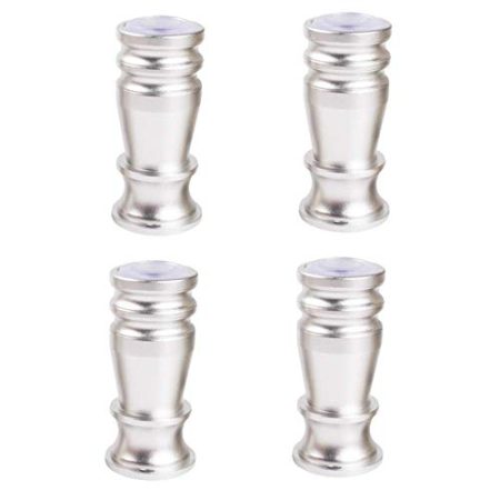 FWZJ Möbelbeine X4, Sofafüße, verstellbare Ersatzfüße aus Aluminiumlegierung, DIY-Metallhalterung, Bettschrank, TV-Schrank, Hardware-Zubehör, Schrauben