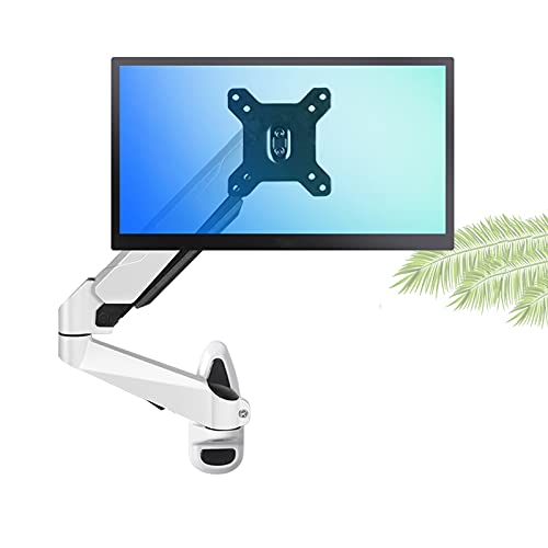 Überwachungsstand Einzelner Monitor-Schreibtisch-Halterung langer Arm-Monitor-Ständermontage mit Gasfeder Wandmontierter höhenverstellbarer Vesa-Halterung für 15 "-27" -Bildschirm Zubehör montieren