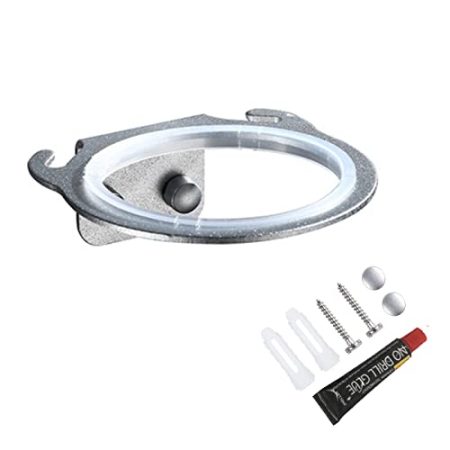 FöHn Halterung Bohren Hair Dryer Holder Aluminium FöNhalter FöHn Halterung Chrom Haartrockner Halterung FöNhalter mit Selbstklebendem Kleber Und Schrauben Silber für Hotel Baderzimmer Barbershop