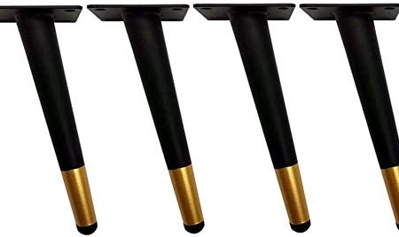 VIRAZE Tischbeine Sofa Beinstützbein TV Schrank Fuß Stützbein Metall Fußstütze Fuß Sofa Fuß Zubehör Fußstütze Leg (Color : B, Size : 35cm/14in)