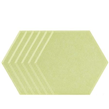 6 PCS Schalldichte Wandaufkleber Schallabsorbierende Wandaufkleber Familie Schlafzimmer Studio Schalldichte Dekoration Zubehör-Hellgelb_1.2cm Hohe Dichte