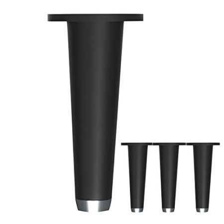 Wowdawn Möbel Füße Sofa Füße Schwarz Gold Badezimmerschrank Füße TV-Schrank Metall Stützbeine Licht Luxus Couchtisch Hardware Zubehör