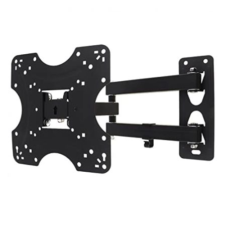 Verstellbare TV-Wandhalterung aus mattiertem Material, Flachbildschirm-TV-Rahmen mit Zubehör for 17–32 Zoll LCD-LED-Monitor, Flache Pfanne