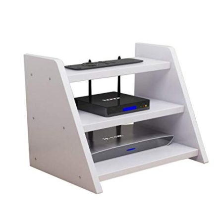 Generic TV-Decken-Wandhalterungen Drahtlose WIF-Box Set-Top-Box-Regal Router-Aufbewahrungsbox Multimedia-Zubehör DREI Schichten, 5 Farben Funktionales Aufbewahrungsregal (Color : D)