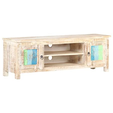 AUUIJKJF Home Outdoor SonstigesTV-Schrank 120x30x40 cm Akazienholz grob