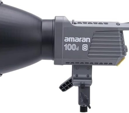 Aputure Amaran 100d S - Kompakte COB-Videoleuchte, Leichte LED Punktlichtquelle, 100W 5600K Key Light für Fotografie und Videografie, Kompatibel mit Universal-Bowens-Mount-Zubehör