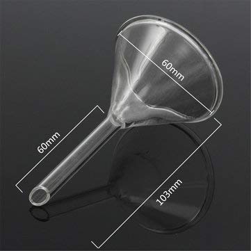 TuToy 40/50/60/75/90 / 120Mm Laborglas Trichter Kurzschaft Dickes Glas Mehrfachgröße- 60Mm