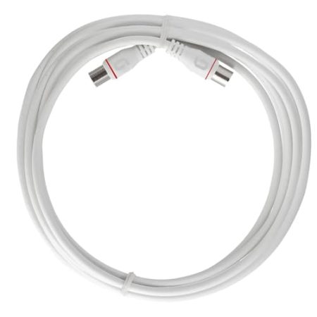 Axing EAK 301-80 Endgeräteanschlusskabel 3 m F-Quickfix F-Stecker 4-fach geschirmt Modemkabel für Kabelmodem DATA CATV Kabelfernsehen