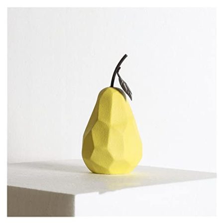 ZXXDSMYF Nordische Keramik Apfelbirne Ornamente Wohnzimmer Büro Desktop Obst Skulptur TV Schrank Handwerk Wohnkultur Zubehör