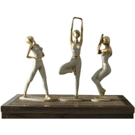 Exquisites Design Kreative Statue Yoga Form Moderne Kunst Hause Regal TV Schrank Wein Schrank Nachttisch Dekor Desktop Dekoration Zubehör Kunstwerk