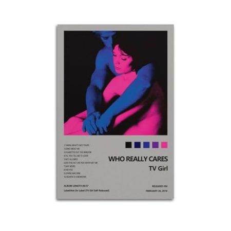AYUBQ TV-Girl-Poster, Albumcover, Poster für Schlafzimmer, Wandkunstalbum, Musik, künstlerisches Album, Poster, 20 x 30 cm, ungerahmter Stil
