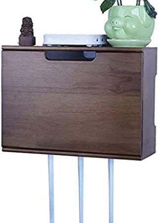 GeRRiT Router-Aufbewahrungsbox, Box, Router-Aufbewahrungsbox, WiFi-Router-Halterung, Set-Top-schwebendes Wandregal, Regalhalterung für TV-Zubehör, WiFi-Router, TV-Box, Set-Top-Box