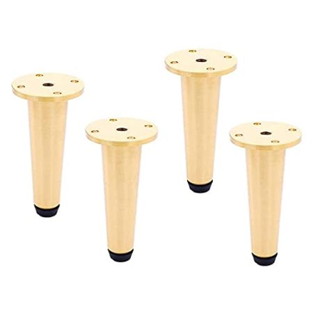 ZZYE Möbelfüße Metallersatzfüße X4,TV-Schrank/Schrankhalterung,Möbelbeine,DIY-Hardware-Zubehör Beine für Möbel,Messingsofa-Beine,Couchtisch-Tragfüße Tischfüße (Size : 150mm)