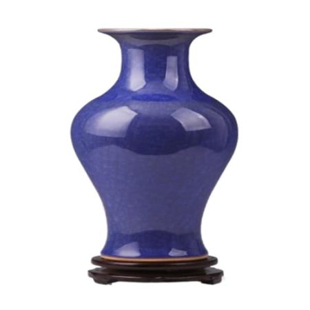 Vasen Porzellanvase Im Chinesischen Stil, Vase for Zuhause, Blumenarrangement, Zubehör, TV-Schrank, Porzellanflasche, Ornamente Chinesische Keramikvase(Blue,B)