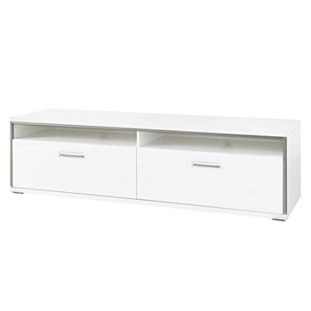 TV Element Bindian II groß weiß 184x51x52cm TV-Schrank Lowboard Fernsehboard Fernsehschrank Stauraumschrank Beistellschrank Wohnzimmerschrank