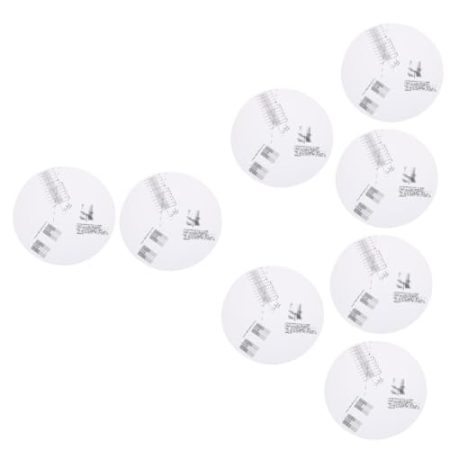 TOYANDONA 8 Stk Plattenspieler-Kalibrierscheibe Vinyl aufnehmen Musik-Recorder Kalibrierprotokoll vinyl zubehör pickpot drehteller praktische Pickup-Kalibrierung Acryl Einstellwerkzeug Weiß