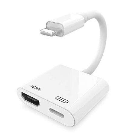 Apple MFi Zertifiziert Digital AV Adapter Lightning Audio Video Sync Bildschirm Konverter 1080p iPhone auf HDMI Adapter kompatibel iPhone iPad auf HDTV/Projektor/Monitor