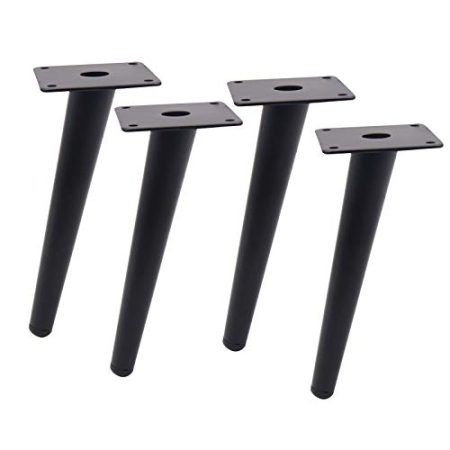 Wowdawn 4er-Pack Metallfüße Sofa Füße Schrank Couchtisch Füße TV-Schrank Füße Kegel Füße Möbel Beine Stützbeine Hardware Zubehör
