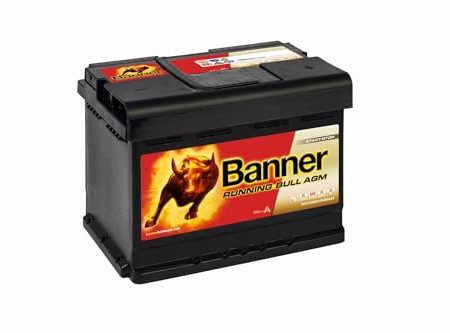 Banner 55001 AGM Running Bull 12V 50Ah 540A Autobatterie