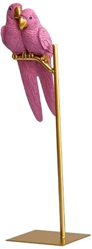 ZZHOPEN Vogelstatue Gartendekoration Außenstatue Zubehör Artikel Skulpturen Figuren Xcolorfulresin Vogelmodell Für Wohnaccessoires Einfachheit Kunsthandwerk Desktop Tv-Schrank-B