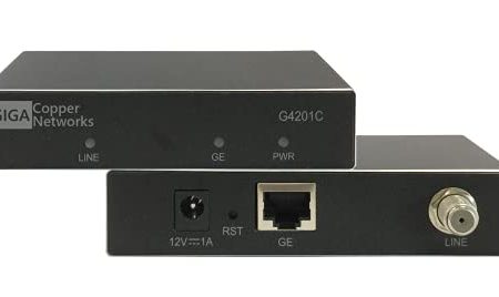 GIGA Copper - G.hn Wave2 EoC Bridge - Gigabit Ethernet Over Coax, Netzwerk über Koaxialkabel, 1600 Mbit/s, Latenz
