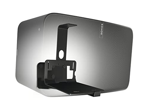 Vogel's Sound 3205 Universelle Lautsprecher Wandhalterung, Max. 6,5kg, Bis zu 10° neigbar, Schwenkbar bis zu 70° (Links/rechts), Auch geeignet für Sonos Five & Play:5, Schwarz, 1 Halterung
