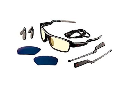 Gunnar Gaming- und Computerbrille - Lightning Bolt 360 6 Siege edition, Amber Linsen 65% Blaulichtfilter und 100% UV-Schutz - Premium Blaulicht Brille, reduziert Augenbelastung,