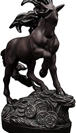 JIAChaoYi Harz Pferd Kunst Statue Skulptur Dekoration Zubehör Moderne Wohnzimmer Schlafzimmer Ornamente Neujahrsgeschenke Tierstatuen