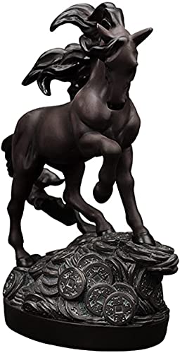 JIAChaoYi Harz Pferd Kunst Statue Skulptur Dekoration Zubehör Moderne Wohnzimmer Schlafzimmer Ornamente Neujahrsgeschenke Tierstatuen
